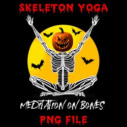 skeleton yoga png files digital download sublimation