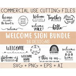 welcome svg bundle, welcome sign svg, welcome to our home svg, farmhouse sign svg, welcome-ish svg, welcome png cut file