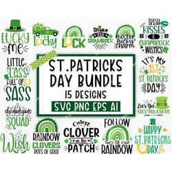 st patrick's day svg bundle, lucky svg, leprechaun svg, irish svg, st patrick's day quotes, shamrock svg, clover svg, cr