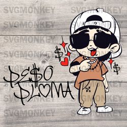 baby peso pluma svg, cute peso pluma svg, cool peso pluma singer svg png eps dxf