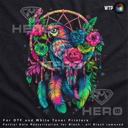 dream catcher parrot png wolf dreamcatcher in pinks  png boho dreamcatcher native pink feathered dream catcher dtf downl