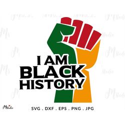 i am black history svg, black history month svg, black history month, afro cut file, black history svg, black woman, svg