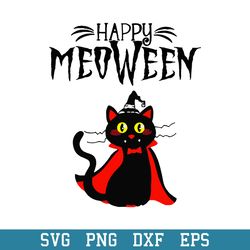 Black Cat Happy Halloween Svg, Cat Halloween Svg, Halloween Svg, Png Dxf Eps Digital File