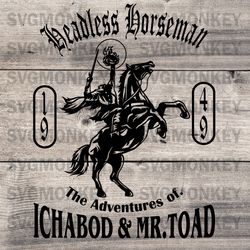 The Legend Of Sleepy Hollow Headless Horseman DXF SVG PNG EPS