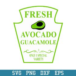 Fresh Avocado Guacamole Condiment Family Halloween Svg, Png Dxf Eps Digital File