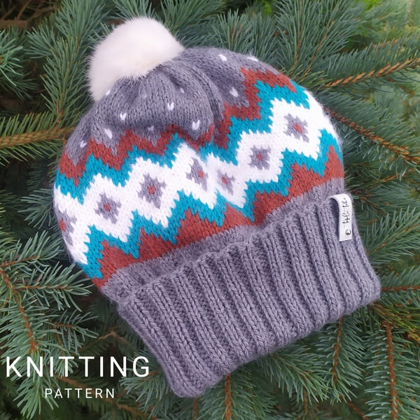 Knitting hat pattern/ Digital download - Inspire Uplift