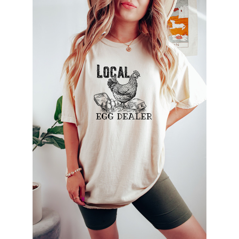Chicken Mom Shirt, Local Egg Dealer, Farm Life, Funny Chicken Lady Shirt, Support Local Business, Crazy Chicken Lady, Chicken Lover Gifts - 2.jpg