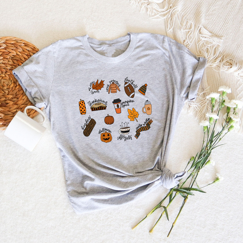Fall Essentials Shirt, Fall Things Tee, It's Fall Y'all T-Shirt, Halloween Sweatshirts, Pumpkin Graphic Tee, Gifts For Fall Lovers, Fall Tee - 2.jpg