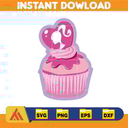 barbi logo, barb svg, princess silhouette, girl svg, sticker clipart, svg files, instant download (26)