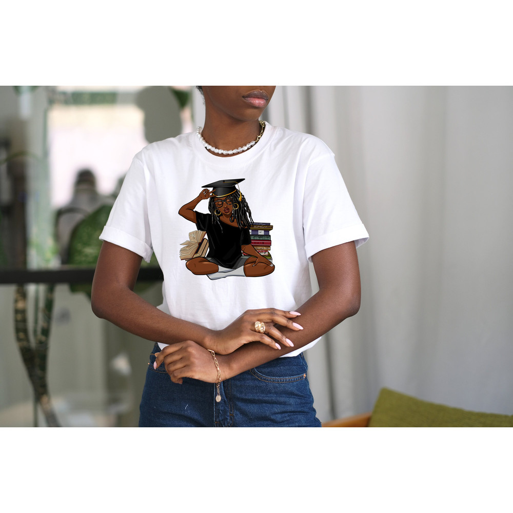Graduation Shirt for Black Women, black girl magic, black excellency, graduating class of 2023, black girl senior shirt, custom graduation - 2.jpg