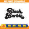 Barbi Logo, Barb Svg, Princess Silhouette, Girl Svg, Sticker Clipart, Svg Files, Instant Download (30).jpg