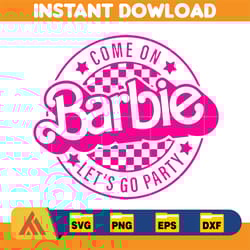 barbi logo, barb svg, princess silhouette, girl svg, sticker clipart, svg files, instant download (43)