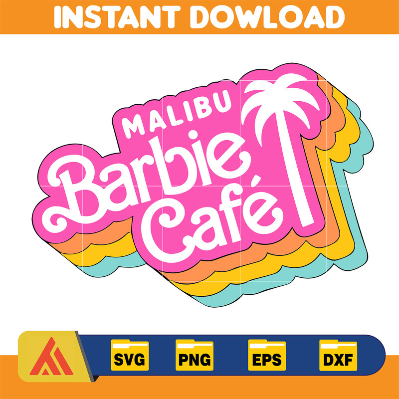 Barbi Logo, Barb Svg, Princess Silhouette, Girl Svg, Sticker Clipart, Svg Files, Instant Download (49).jpg