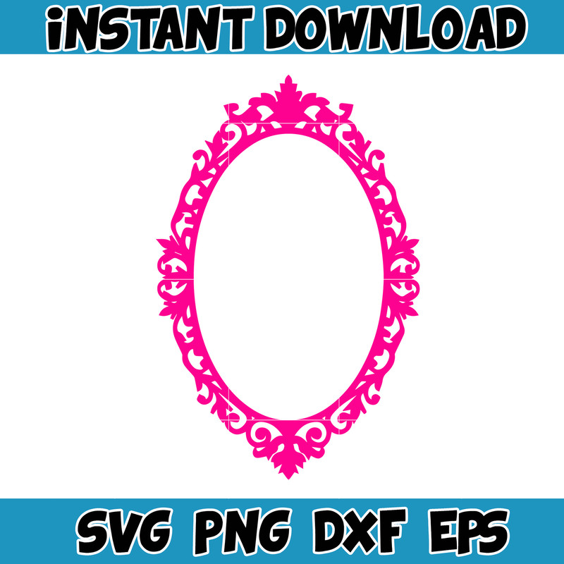 Barbi Icons Logo Babe Doll Girly Princess Silhouette Head Pink, SVG Clipart Digital Download Sublimation Cricut Cut (59).jpg