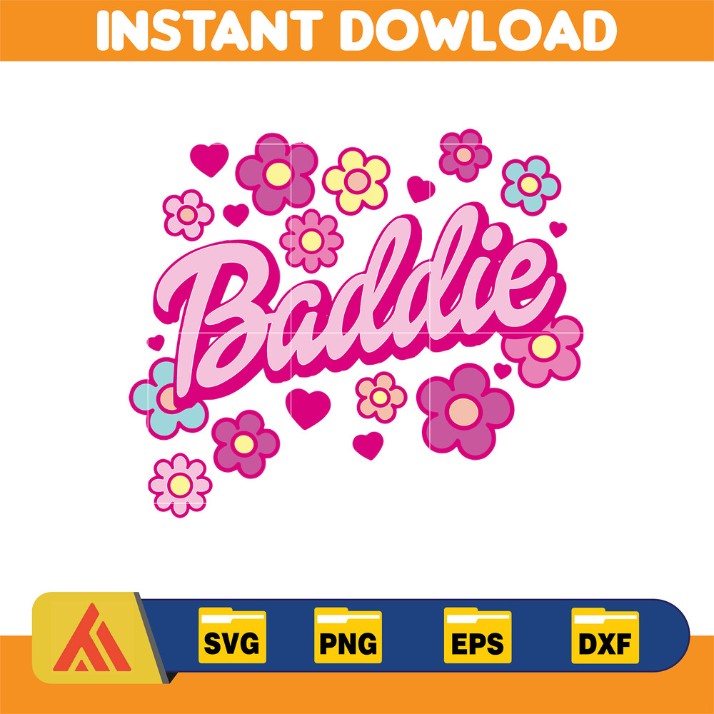 Barbi Logo, Barb Svg, Princess Silhouette, Girl Svg, Sticker Clipart, Svg Files, Instant Download (54).jpg