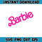 Barbi Icons Logo Babe Doll Girly Princess Silhouette Head Pink, SVG Clipart Digital Download Sublimation Cricut Cut (65).jpg