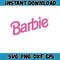 Barbi Icons Logo Babe Doll Girly Princess Silhouette Head Pink, SVG Clipart Digital Download Sublimation Cricut Cut (71).jpg
