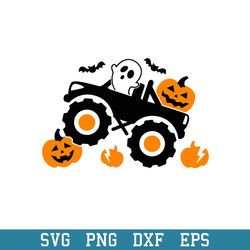 Pumpkin Monster Truck Svg, Halloween Svg, Png Dxf Eps Digital File