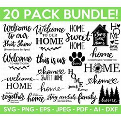 Welcome SVG Bundle, Welcome Signs SVG, Welcome SVG, Porch Sign svg, Horizontal Welcome Sign svg, Farmhouse Sign svg, Cut