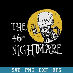 The 46 Nightmare Anti Biden Halloween Svg, Halloween Svg, Png Dxf Eps Digital File