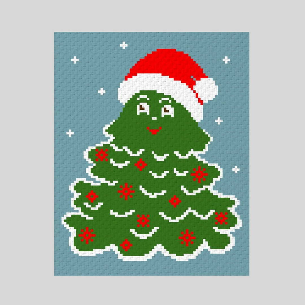 crochet-C2C-christmas-tree-graphgan-blanket-6