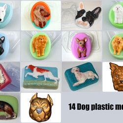 14 Dog plastic molds