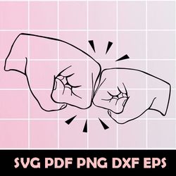 fist bump svg, fist bump clipart, fist bump png, fist bump eps, fist bump dxf, fist bump baby, fathers day svg, fistbump