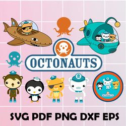 octonauts svg, octonauts clipart, octonauts png, octonauts eps, octonauts dxf. octonauts pdf, octonauts scrapbook