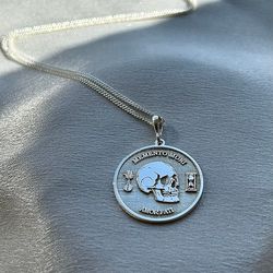 personalized memento mori pendant