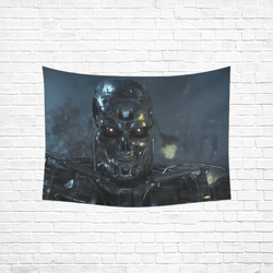 Terminator Wall Tapestry, Cotton Linen Wall Hanging
