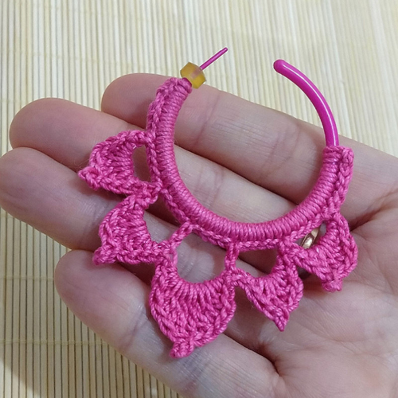 crochet earrings pattern