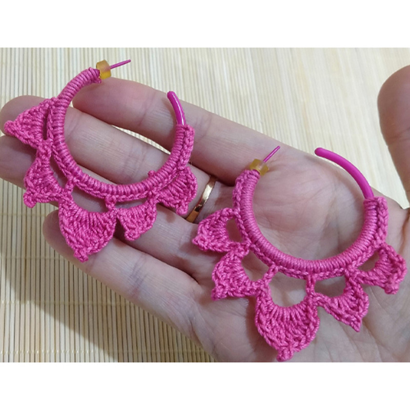 crochet earrings pattern