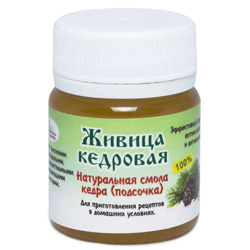 diveevskaya health resort cedar oleoresin natural cedar resin (podsochka), 50 ml, siberian cedar resin