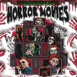 inflated halloween skinny tumbler design, 3d horror killers 20 oz skinny tumbler design sublimation template, scary