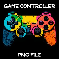 game multicolor controller digital file png playstation controller
