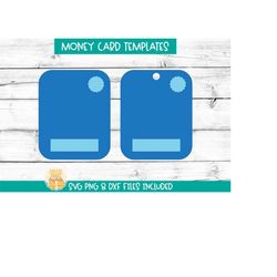 blank money card template svg, create your own money holder card, money card template, blank money card, gift card holde