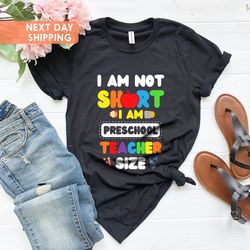 cute preschool shirt, back to school t shirt, teacher size s
