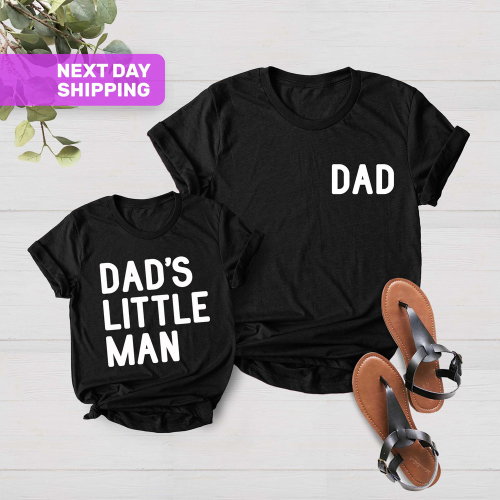 Dad and Son Matching T-Shirts, Dad And Me Outfits, Fathers Day Shirt Dad and Son, Dads Little Man T-shirt, Fathers Day Gifts from Son - 3.jpg
