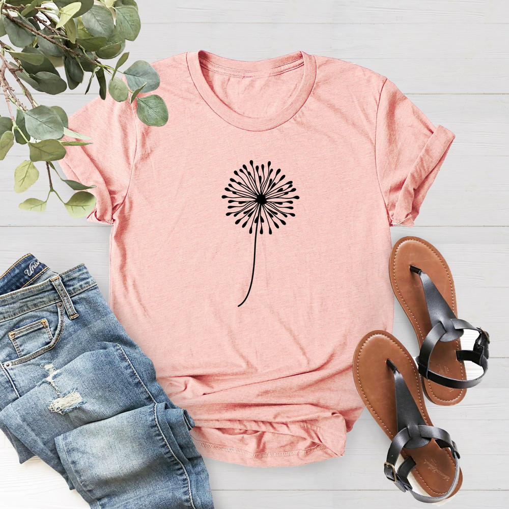Dandelion T-shirt, Dandelion Mom Shirt, Mothers Day Shirt, Dandelion Natural T-shirt, Dandelion Flowers Gift Shirt, Wildflower Shirt - 1.jpg