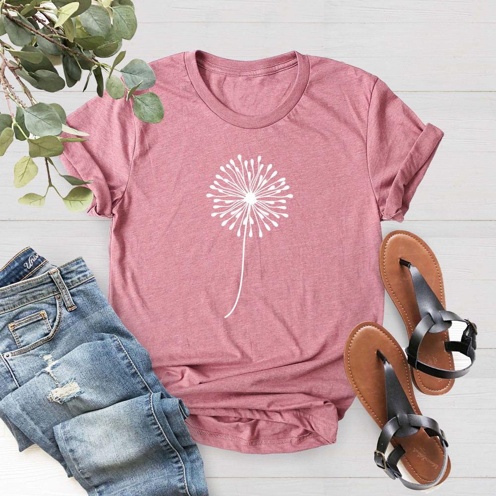 Dandelion T-shirt, Dandelion Mom Shirt, Mothers Day Shirt, Dandelion Natural T-shirt, Dandelion Flowers Gift Shirt, Wildflower Shirt - 2.jpg