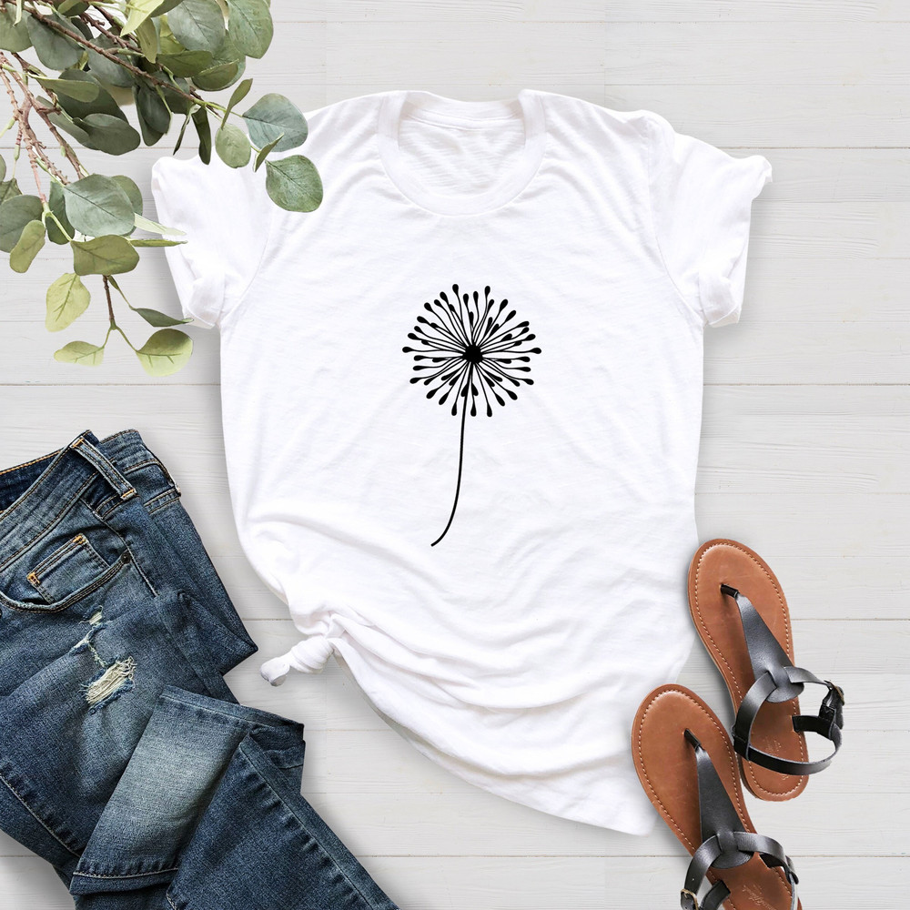 Dandelion T-shirt, Dandelion Mom Shirt, Mothers Day Shirt, Dandelion Natural T-shirt, Dandelion Flowers Gift Shirt, Wildflower Shirt - 3.jpg