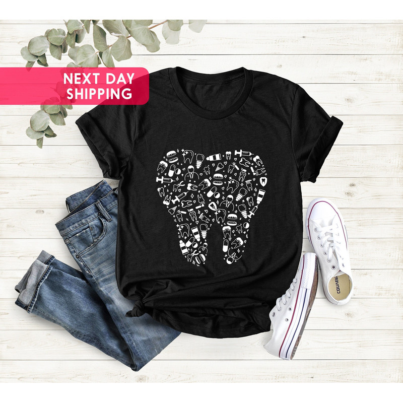 Dentist Tooth Shirt, Dental Hygienist Shirt, Dental Assistant Gift, Dentistry Gift Shirt, Dental School Shirt, Dental Student Gift Shirt - 1.jpg