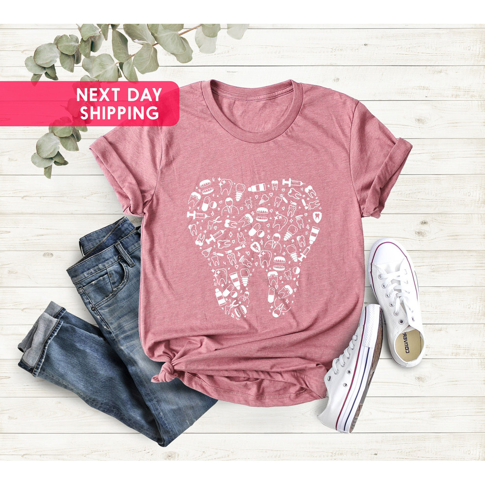 Dentist Tooth Shirt, Dental Hygienist Shirt, Dental Assistant Gift, Dentistry Gift Shirt, Dental School Shirt, Dental Student Gift Shirt - 3.jpg