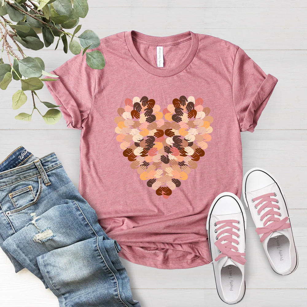 Different Races Skin Shirt, Colors Hand Heart Tee, Equal Rights Shirt, Matter Activist Tee, Diversty Shirt, Human Rights Shirt, Equality Tee - 3.jpg
