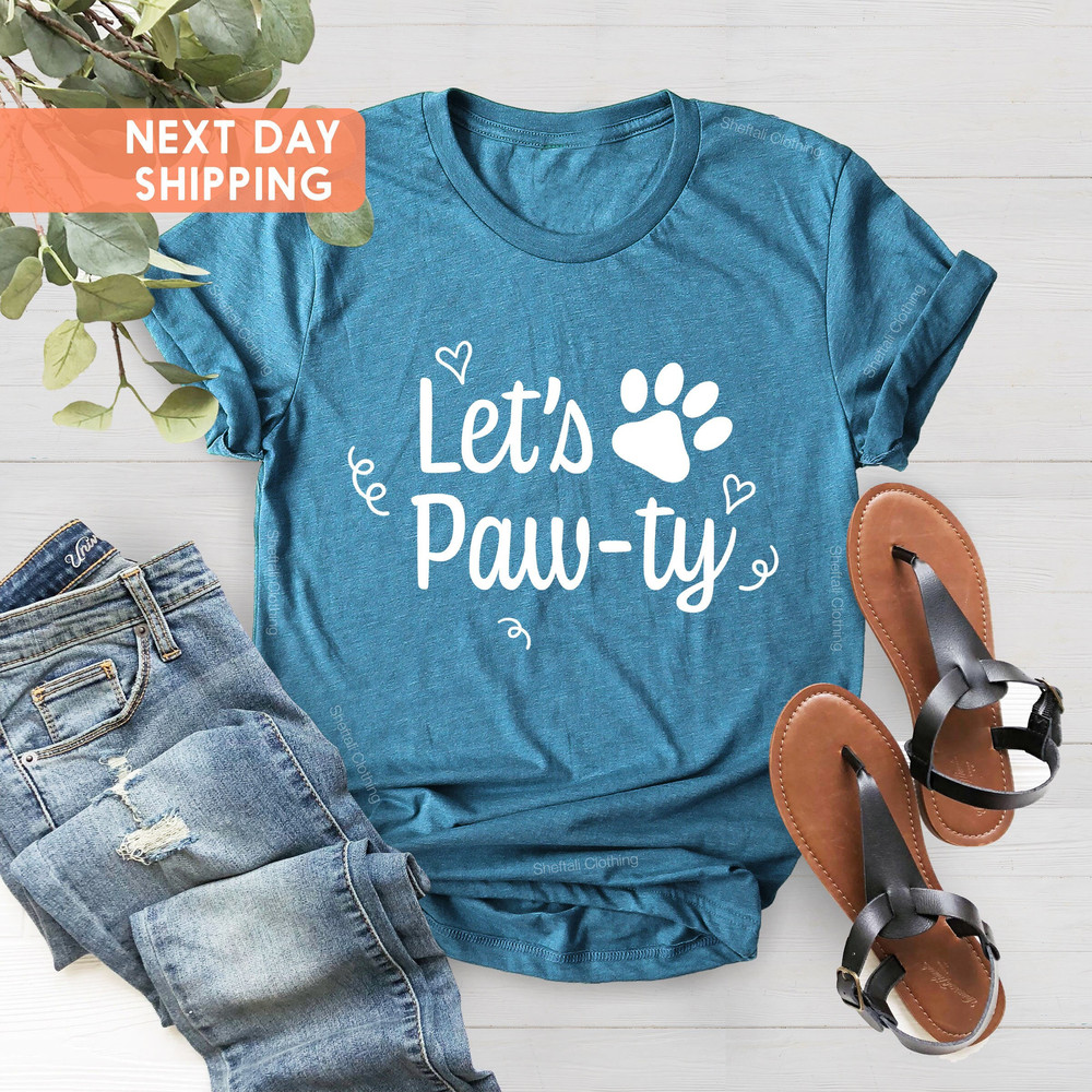 Dog Birthday Party, Lets Paw-Ty, Puppy Birthday Shirt, Lets Paw ty Shirt, Dog Birthday Shirt, Paw-ty Shirt, Rescue Dog Mom, Dog Mama Shirt - 3.jpg