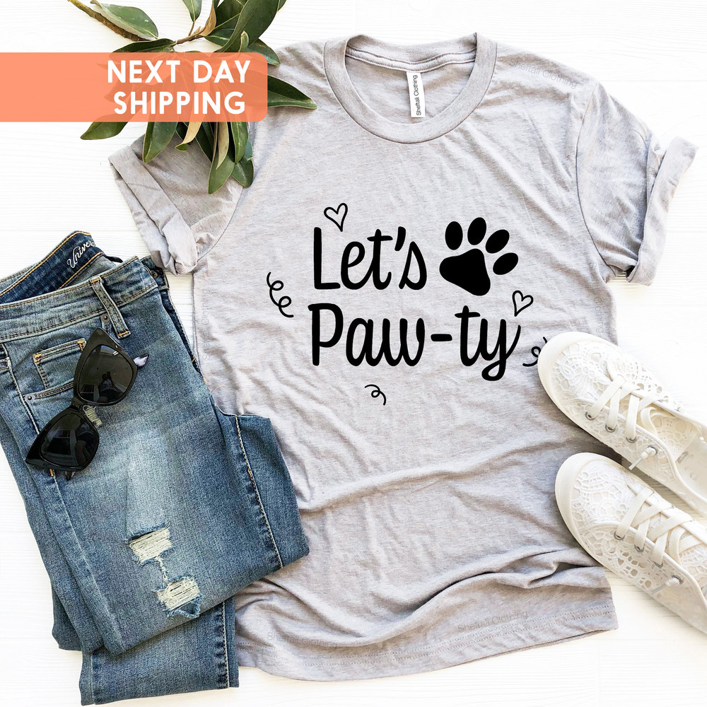 Dog Birthday Party, Lets Paw-Ty, Puppy Birthday Shirt, Lets Paw ty Shirt, Dog Birthday Shirt, Paw-ty Shirt, Rescue Dog Mom, Dog Mama Shirt - 4.jpg