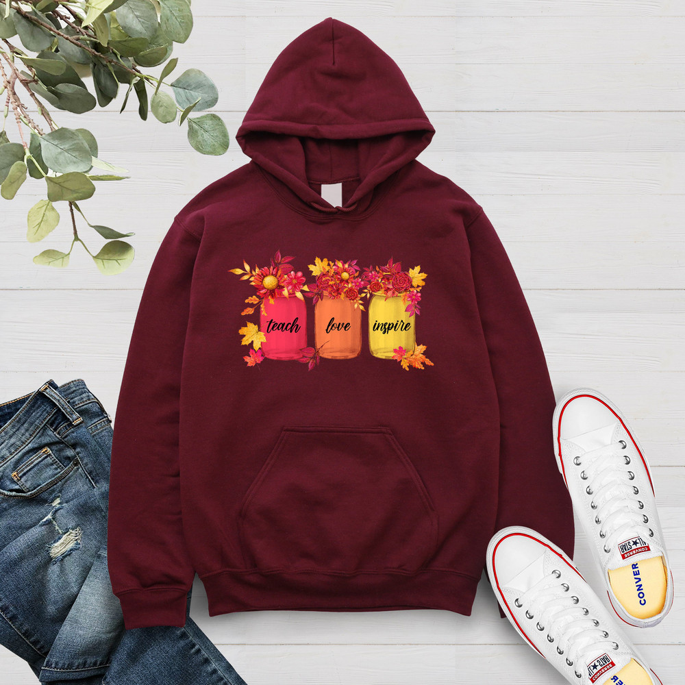 Fall Teacher Sweatshirt, Thankful Floral Sweatshirt, Teach Love Inspire Shirt,Thanksgiving Gift,Teacher Thanksgiving Shirt,Fall School Shirt - 4.jpg