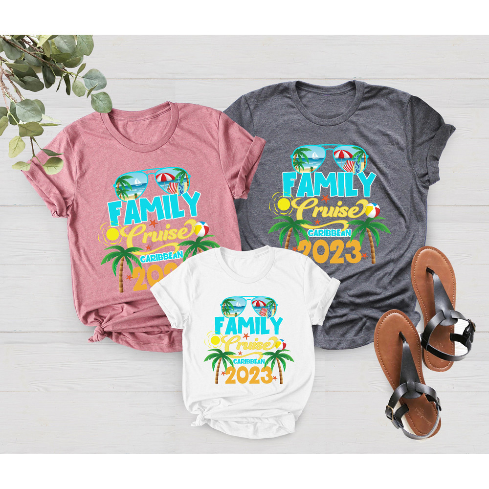 Family Vacation Shirt, Family Cruise Shirts, Matching Family Vacation Shirt, Cruise Squad, 2023 Summer Shirt, Caribbean Vacation Shirt - 4.jpg