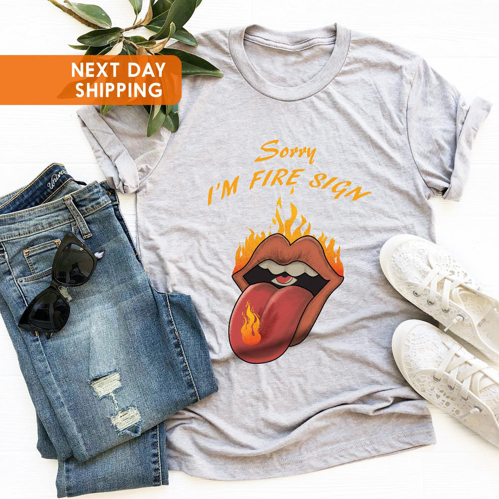 Fire Sign Shirt,Zodiac Sign T-shirt,Astrology Tee,Sagittarius Shirt,Retro Zodiac Tee,Lion Zodiac,Aries Zodiac,Vintage Feel Shirt,Leo Af Tee - 2.jpg