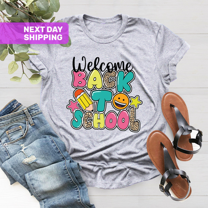 First Day of School Shirt, Happy First Day of School Shirt, 1st Day of School Shirt, Gift For Teacher, Teacher Shirt, School Shirts - 3.jpg